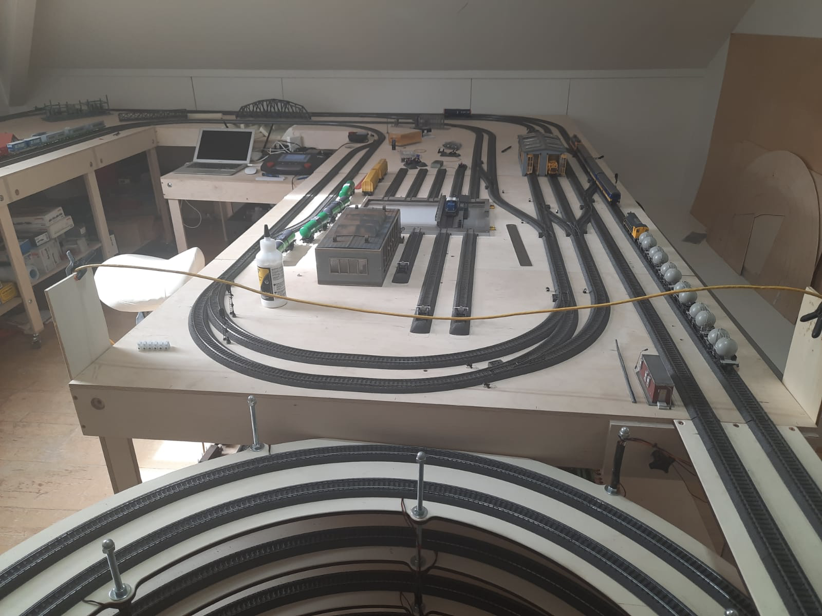 Het begin van de scenery