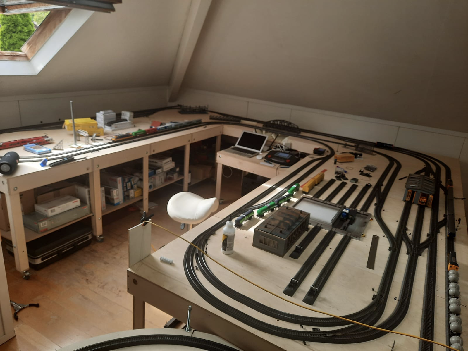 Het begin van de scenery